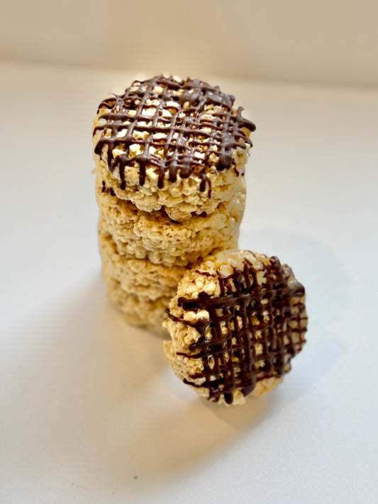 RICE KRISPY TREATS - CHOCOLATE DRIZZLE